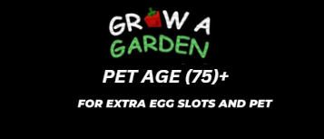 Slot pet level 75 | Grow a Garden | Fast delivery✅