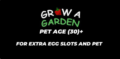 Pet slot age 30 | Grow a Garden | Fast delivery✅